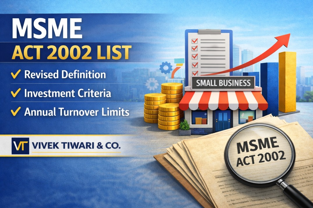 msme act 2002 list